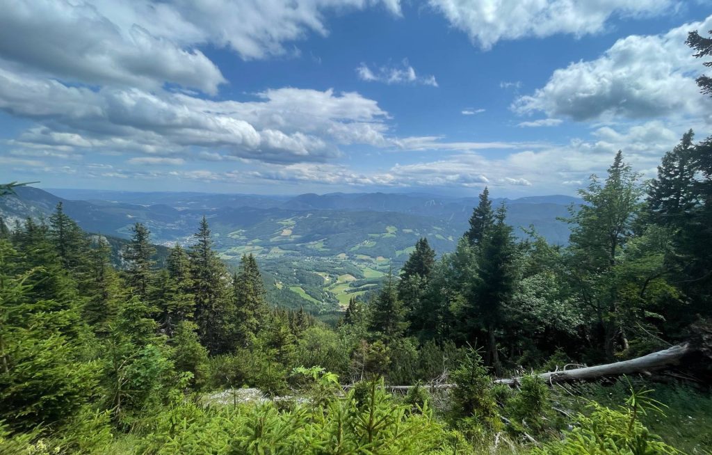 Blick von der Rax auf die Reichenau