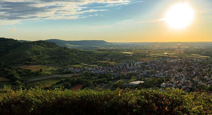 Weinberge vom Landgut Burg bis nach Weinstadt Beutelsbach