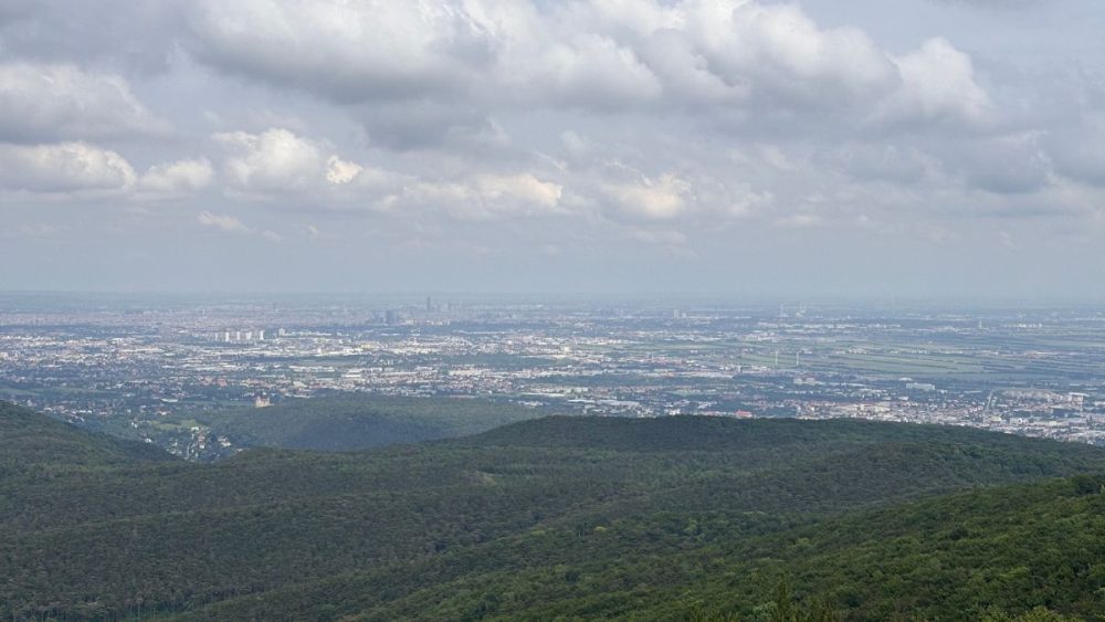 Blick auf Wien von der Jubliäumswarte aus